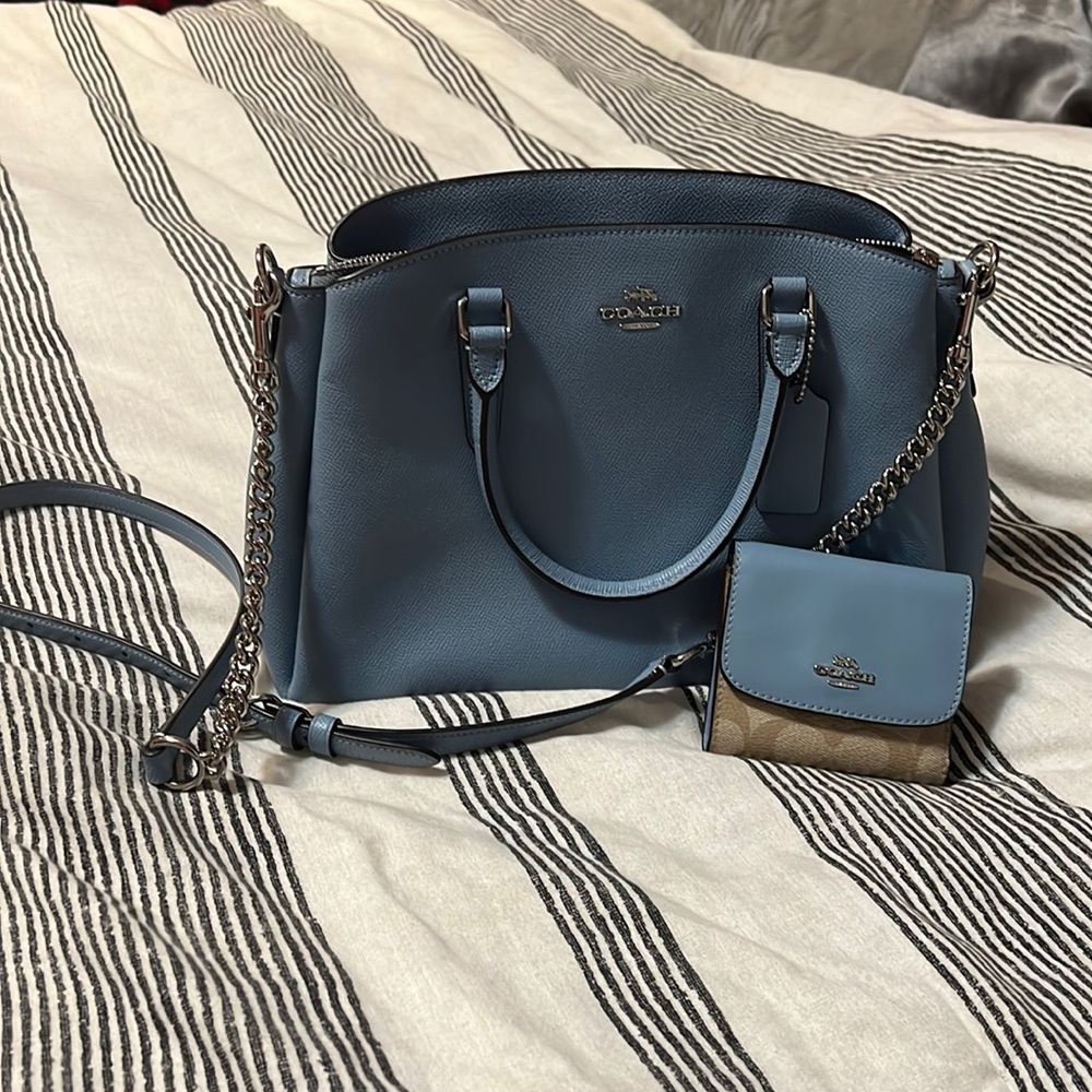 Cornflower Blue Coach Purse